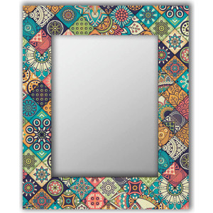 фото Настенное зеркало дом корлеоне арабская плитка 55x55 см