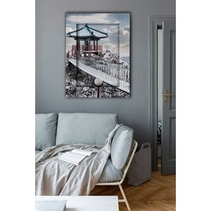 фото Картина с арт рамой дом корлеоне беседка на горе 60x80 см