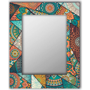 фото Настенное зеркало дом корлеоне бирюзовый калейдоскоп 75x140 см