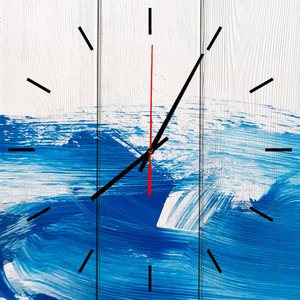 фото Настенные часы дом корлеоне голубая вечность 60x60 см