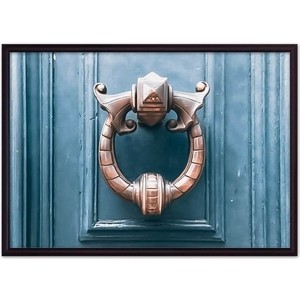 фото Постер в рамке дом корлеоне дверной молоток 50x70 см