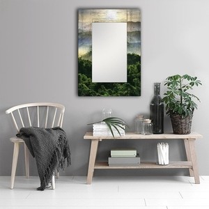 фото Настенное зеркало дом корлеоне зеленая долина 90x90 см