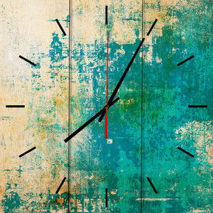 фото Настенные часы дом корлеоне зеленый гранж 30x30 см