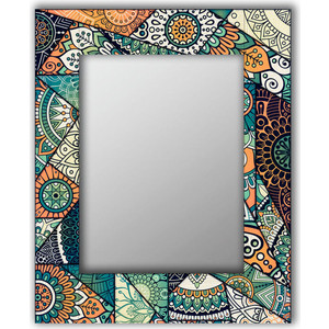 фото Настенное зеркало дом корлеоне зеленый калейдоскоп 65x80 см
