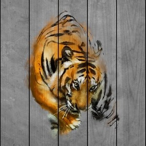 

Картина на дереве Дом Корлеоне Крадущийся тигр 40x40 см, Крадущийся тигр 40x40 см