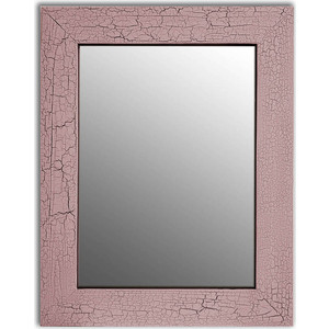 фото Настенное зеркало дом корлеоне кракелюр розовый 55x55 см