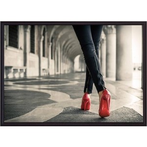 фото Постер в рамке дом корлеоне красные туфли 50x70 см