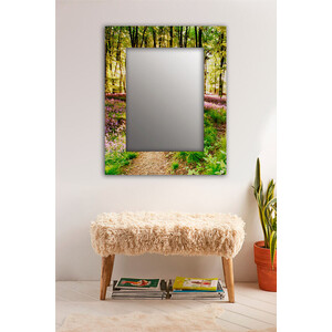 Настенное зеркало Дом Корлеоне Лесные цветы 50x65 см