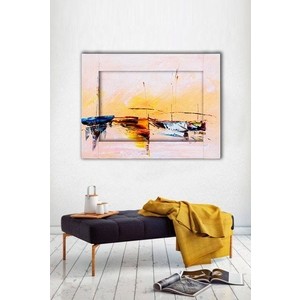 фото Картина с арт рамой дом корлеоне лодки 45x55 см