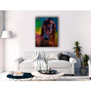 Картина на дереве Дом Корлеоне Лошадь Акварель 40x60 см - фото 4