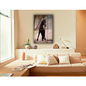 Картина на дереве Дом Корлеоне Лошадь на дороге 40x60 см - фото 2