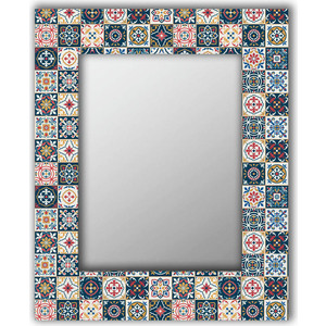 фото Настенное зеркало дом корлеоне марокканская плитка 55x55 см