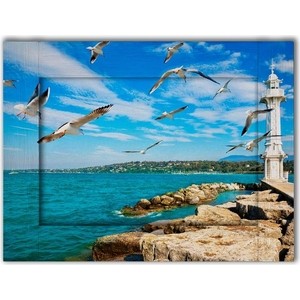 

Картина с арт рамой Дом Корлеоне Маяк 80x100 см, Маяк 80x100 см