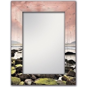 Настенное зеркало Дом Корлеоне Морской закат 80x80 см