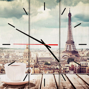 Настенные часы Дом Корлеоне Парижское утро 50x50 см