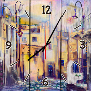 Настенные часы Дом Корлеоне Сказочный город 50x50 см