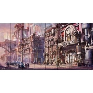 

Картина на дереве Дом Корлеоне Стим Банк 70x140 см, Стим Банк 70x140 см