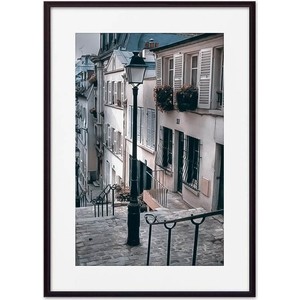 фото Постер в рамке дом корлеоне фонарь монмартр 21x30 см