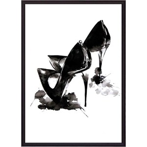 фото Постер в рамке дом корлеоне черные туфли 40x60 см