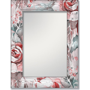 фото Настенное зеркало дом корлеоне розы 04-0024-90х90