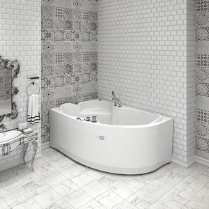 фото Акриловая ванна radomir vannesa ирма 150x95 левая, с каркасом (2-01-0-1-1-216)