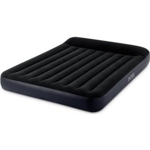 фото Надувной матрас intex 64148 с подголовником pillow rest classic bed fiber-tech, 152х203х25 см встроенный насос,