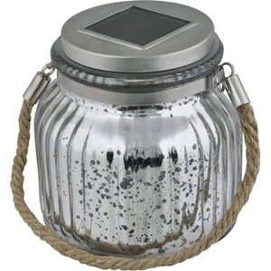 фото Светильник на солнечных батареях uniel usl-m-211/gn120 silver jar