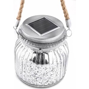 фото Светильник на солнечных батареях uniel usl-m-211/gn120 silver jar