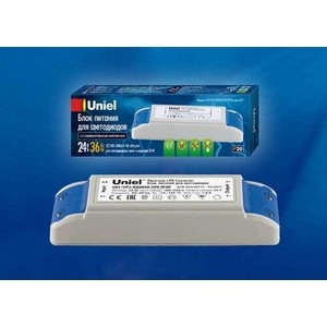 фото Блок питания uniel uet-vpj-036b20 24v ip20