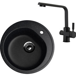

Кухонная мойка и смеситель EcoStone ES-11 Kaiser Decor черная (ES-11-308, 40144-9), ES-11 Kaiser Decor черная (ES-11-308, 40144-9)