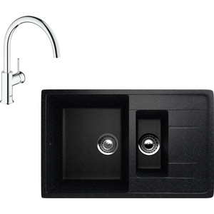 

Кухонная мойка и смеситель EcoStone ES-022 Grohe BauClassic черная (ES-22-308, 31234000), ES-022 Grohe BauClassic черная (ES-22-308, 31234000)