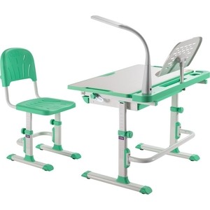Комплект парта + стул трансформеры FunDesk Disa green cubby