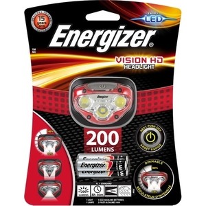 

Фонарь налобный ENERGIZER ENR HL Vision HD 3xAAA, tray, ENR HL Vision HD 3xAAA, tray