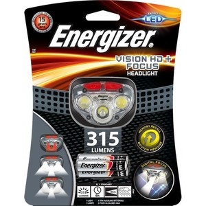 

Фонарь налобный ENERGIZER ENR HL Vision HD Focus 3xAAA, tray, ENR HL Vision HD Focus 3xAAA, tray