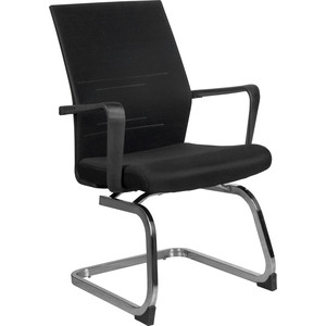 фото Кресло riva chair rch g818 черная сетка на полозьях (крутящееся)