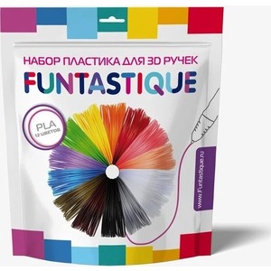 

Пластик для 3D ручек Funtastique PLA-PEN-12, 12 цветов, PLA-PEN-12, 12 цветов