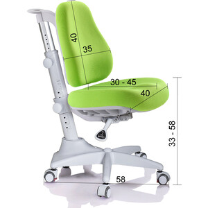 Комплект мебели (стол+полка+кресло+чехол) Mealux EVO Evo-40 Z (Evo-40 Z + Y-528 KZ) белая столешница/зеленый