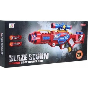 Автомат Zecong Toys ''BlazeStorm'' с мягкими пулями (тройной выстрел) - 7068 