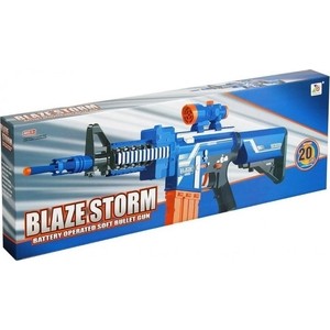 Автомат Zecong Toys ''BlazeStorm'' с мягкими пулями на батарейках - 7054 