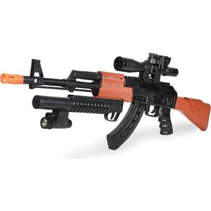 

Автомат Zhorya на батарейках АК-47 (лазерный прицел, фонарик, стреляет присосками) - ZYA-A2716-4/WSY861, на батарейках АК-47 (лазерный прицел, фонарик, стреляет присосками) - ZYA-A2716-4/WSY861