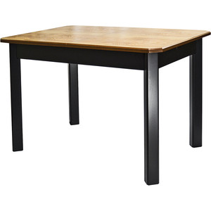 Стол обеденный Мебелик Мариус М 80 черный/дуб 120/170x80 (П0003626)