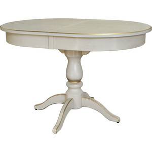 Стол обеденный Мебелик Тарун 4 слоновая кость/золото 120/160x84 (П0003521) стол обеденный мебелик тарун 5 190 250x84 орех п0003525