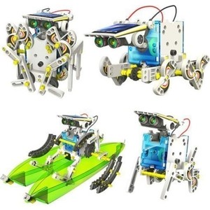 фото Конструктор cute sunlight на солнечных батареях solar robot 13 в 1