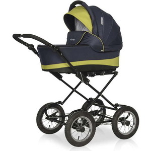 

Коляска 2 в 1 Riko Basic ALFA CLASSIC 01 синий-салатовый, ALFA CLASSIC 01 синий-салатовый
