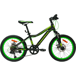 фото Велосипед nameless 20'' j2200d, черный/зеленый, 12'' (2020) универс. рама