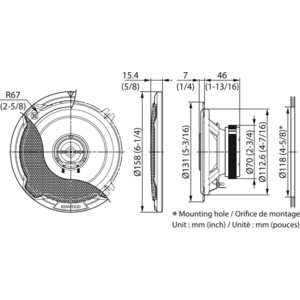 Автоакустика Kenwood KFC-PS1396