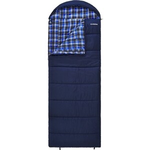 фото Спальный мешок jungle camp glasgow, с фланелью, левая молния, цвет синий 70954