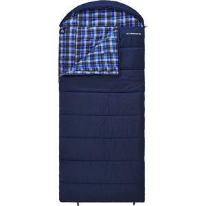 фото Спальный мешок jungle camp glasgow xl, широкий, с фланелью, левая молния, цвет синий 70955