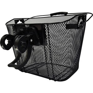 фото Корзина oxford quick release front mesh basket быстросъёмная, цвет чёрный