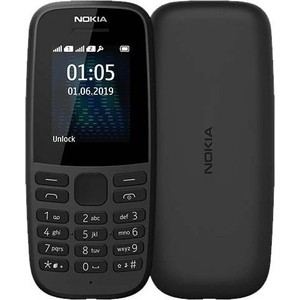 Мобильный телефон Nokia 105 SS (TA-1203) black без зарядного ус-ва 105 SS (TA-1203) black без зарядного ус-ва - фото 1